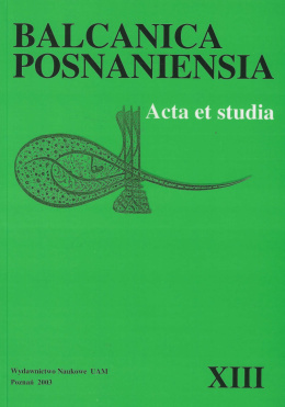 Balcanica Posnaniensia XIII