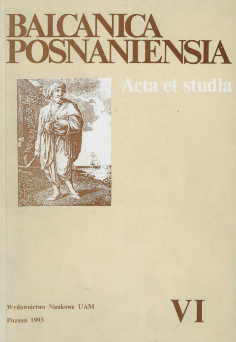 Balcanica Posnaniensia VI