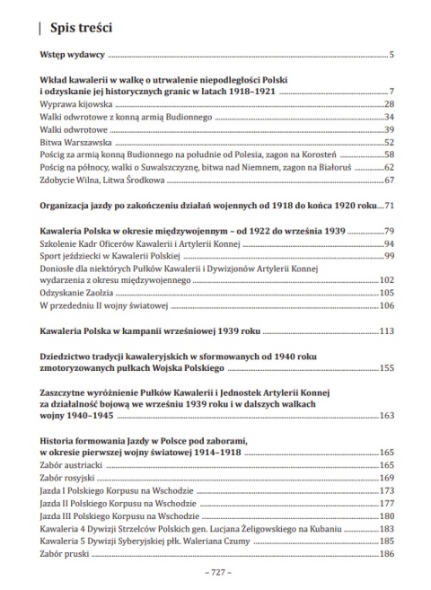 Dzieje Kawalerii Polskiej w okresie dwudziestolecia międzywojennego i II wojny światowej Dzieje Kawalerii Polskiej w okresie dwudziestolecia międzywojennego i II wojny światowej