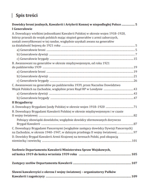 Dzieje Kawalerii Polskiej w okresie dwudziestolecia międzywojennego i II wojny światowej Dzieje Kawalerii Polskiej w okresie dwudziestolecia międzywojennego i II wojny światowej