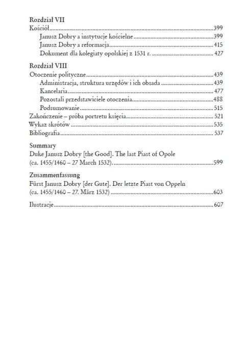 Książę Janusz Dobry ostatni Piast opolski (ok. 1455/1460 - 27 marca 1532) - okładka twarda Książę Janusz Dobry ostatni Piast opolski (ok. 1455/1460 - 27 marca 1532) - okładka twarda