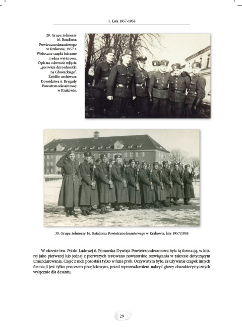NAKRYCIA GŁOWY POLSKICH WOJSK POWIETRZNODESANTOWYCH 1957–2023 NAKRYCIA GŁOWY POLSKICH WOJSK POWIETRZNODESANTOWYCH 1957–2023
