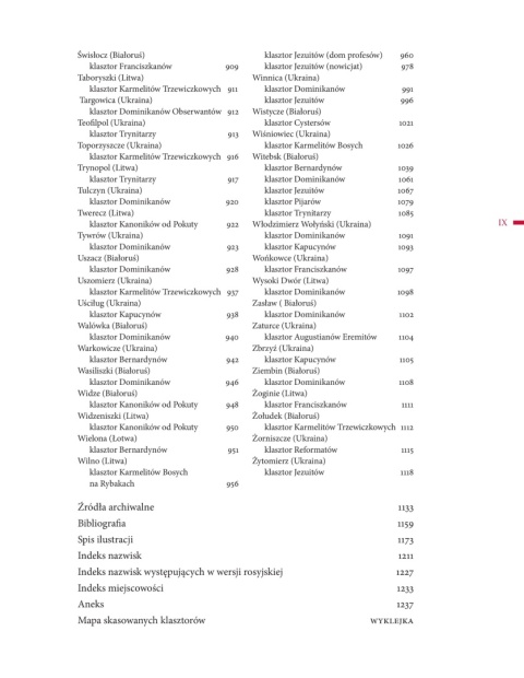 Rosyjskie pomiary klasztorów skasowanych w roku 1832 Tom I i II - komplet