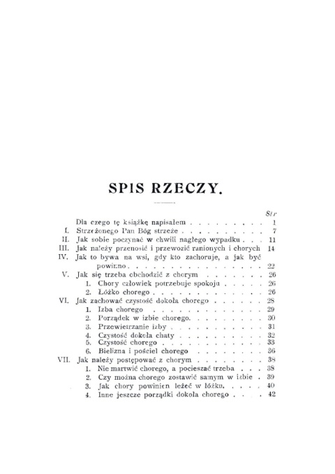 Jak sobie na wsi radzić w nagłych wypadkach choroby przed przybyciem doktora i jak się obchodzić z chorymi