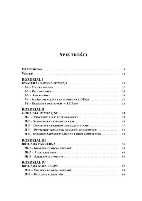 1 Dywizja Pancerna organizacja Wielkiej Jednostki 1 Dywizja Pancerna organizacja Wielkiej Jednostki