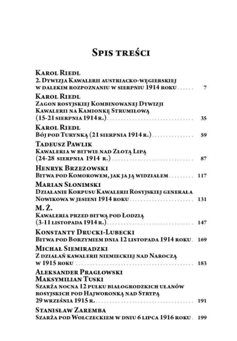 Studia nad kawalerią w Wielkiej Wojnie Tom II Studia nad kawalerią w Wielkiej Wojnie Tom II